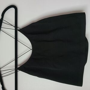 Black Ribbed Tank Top